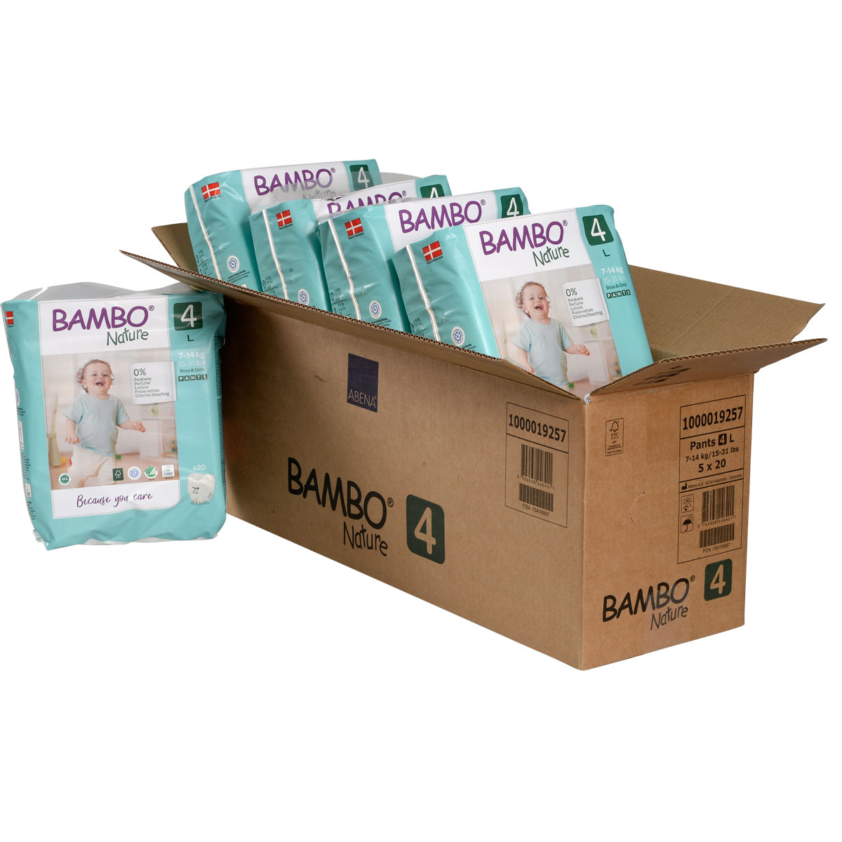 Bambo NATURE - Training Pants Gr. 4 MAXI [L] - (5x20 Stück) Jumbopack