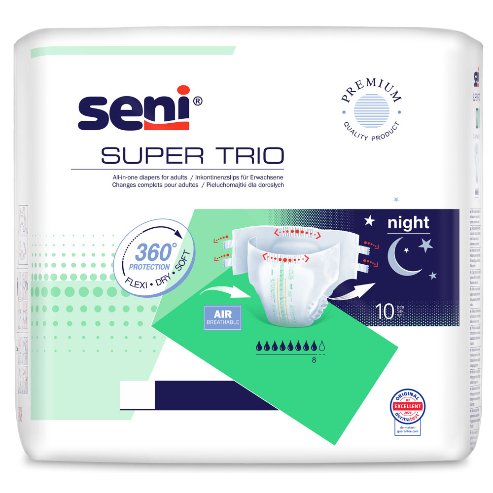 SENI Super TRIO - Premium Windeln - S | M | L | XL
