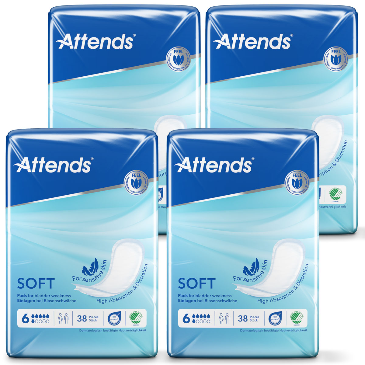 Attends Soft 6 Inkontinenzeinlagen