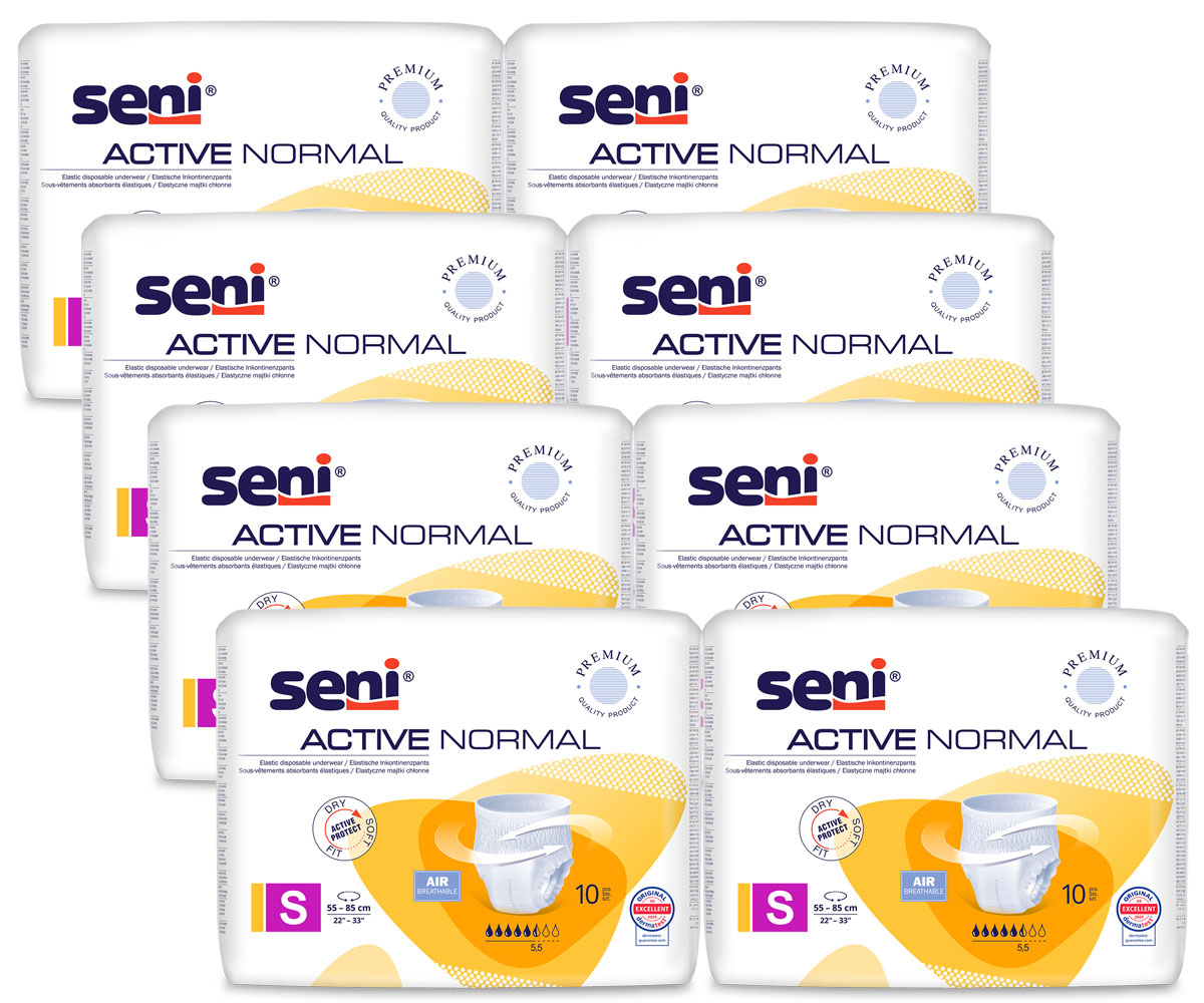 SENI Active NORMAL Inkontinenzslip SMALL (8x10) 80 Stück