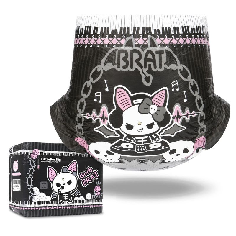 Little for Big - Goth BRAT - Windeln für Erwachsene M | L | XL