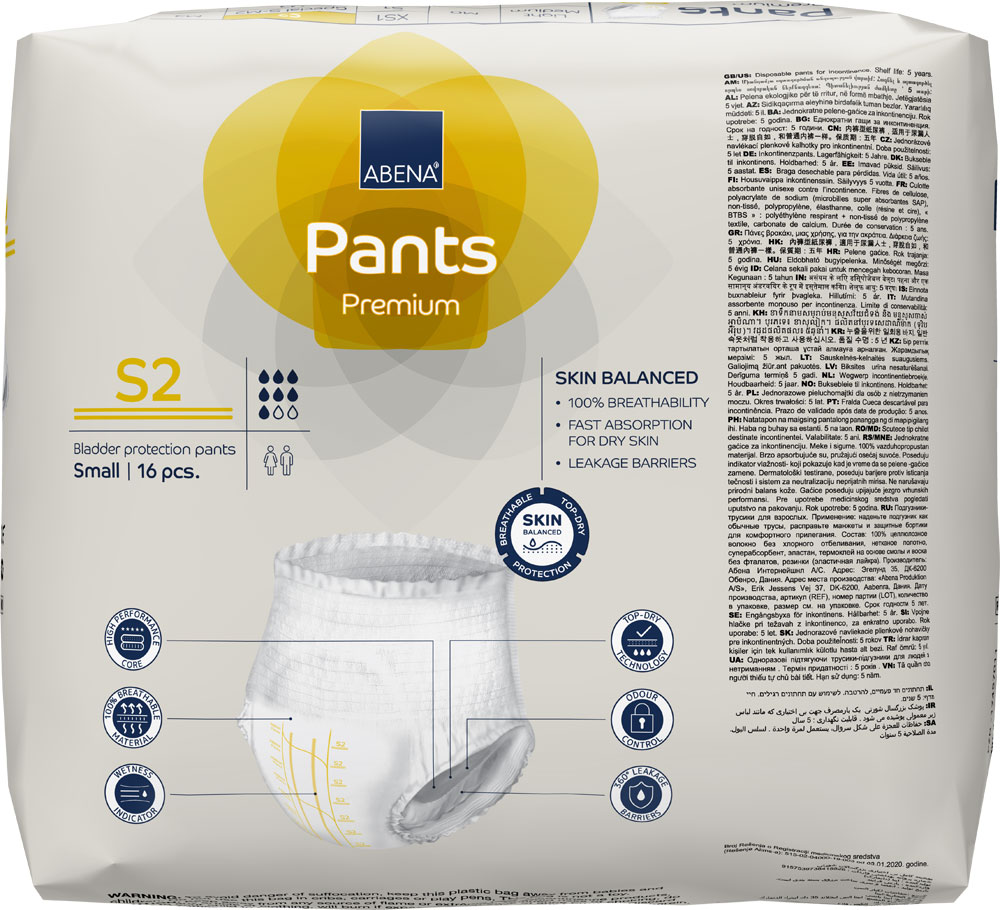 ABENA Pants Premium Small (S2) Saugstärke 2 - Packung