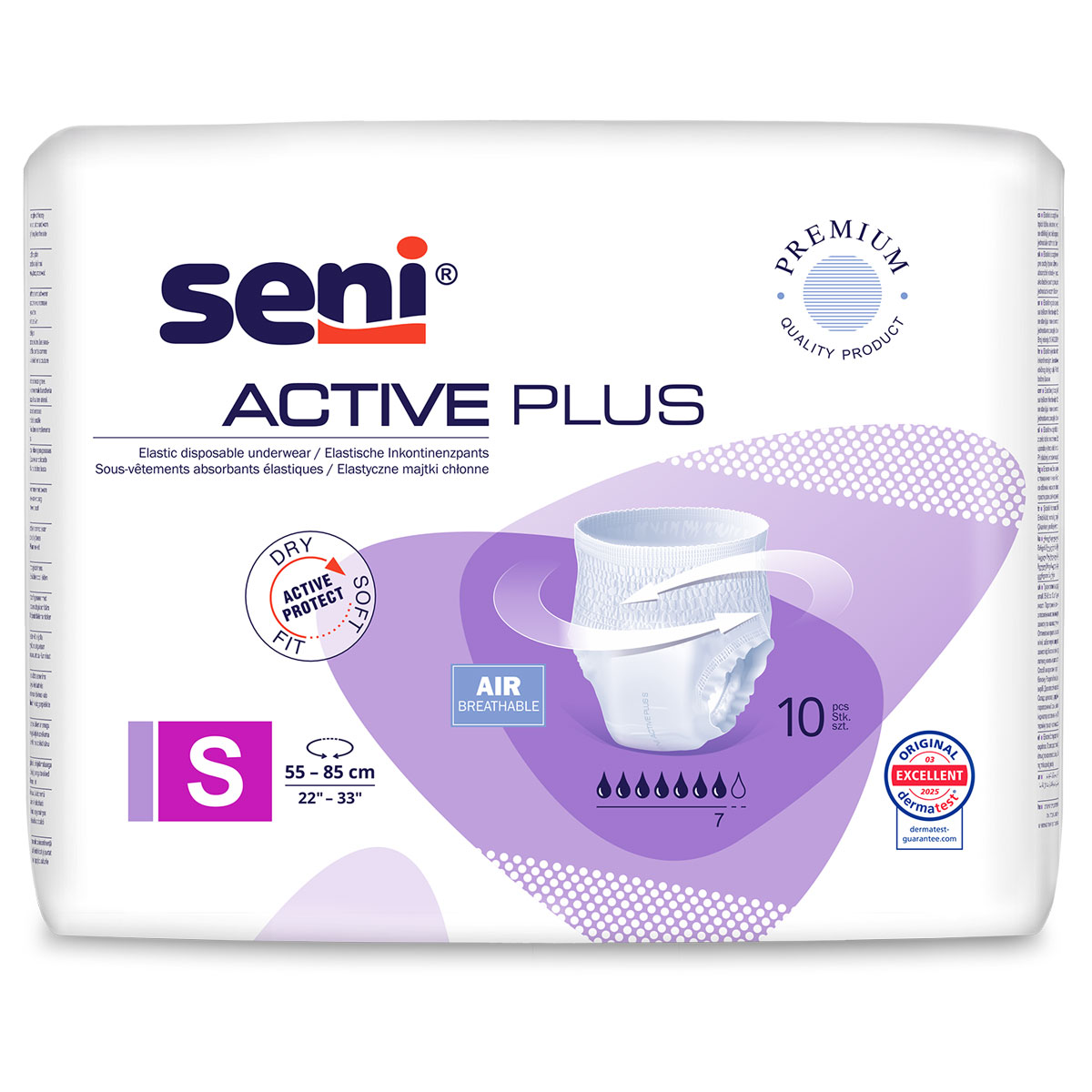 SENI Active PLUS - Inkontinenzslip SMALL (8x10) 80 Stück