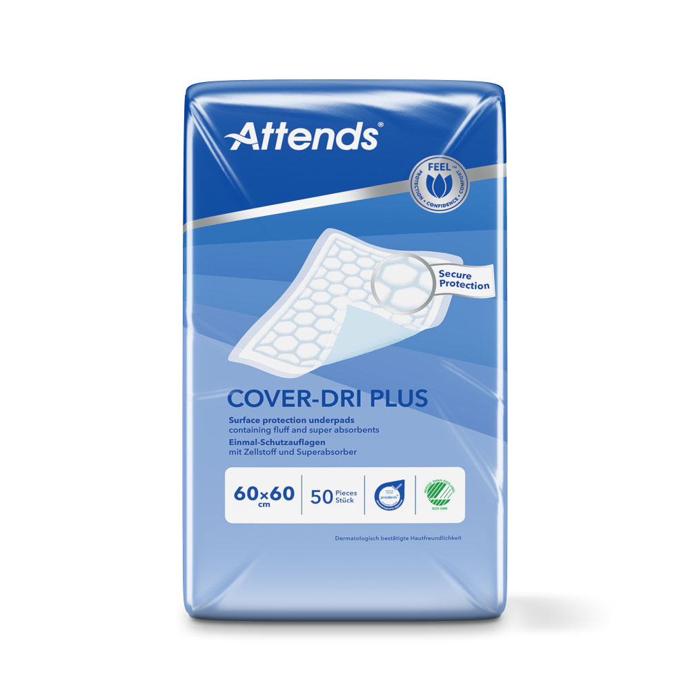 ATTENDS Cover-Dri Plus - Bettschutzeinlagen 60 x 60cm (200 Stück)