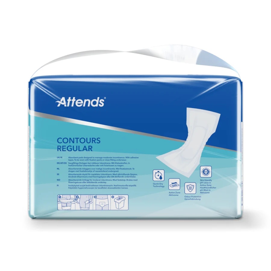 ATTENDS Contours Regular 5 - Inkontinenzvorlagen - 42 St. Packung