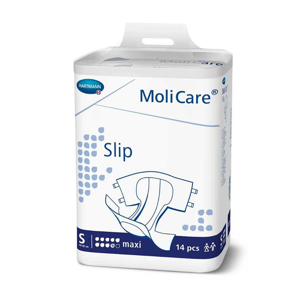 HARTMANN MoliCare® Slip (MAXI 9 Tropfen) SMALL (S) Windel mit Außenfolie - 3x14 Stück