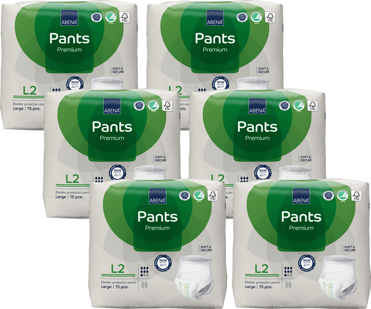 ABENA Pants Premium Large (L2) Saugstärke 2 - 6x15 (90 Stück)