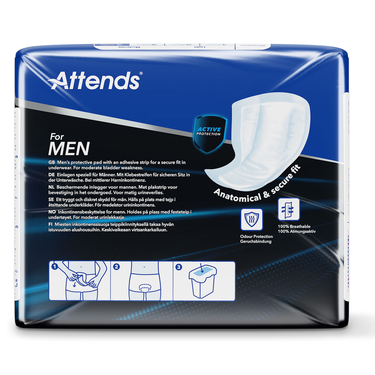 ATTENDS for Men 4, Slipeinlagen für Männer - 14 Stück Packung